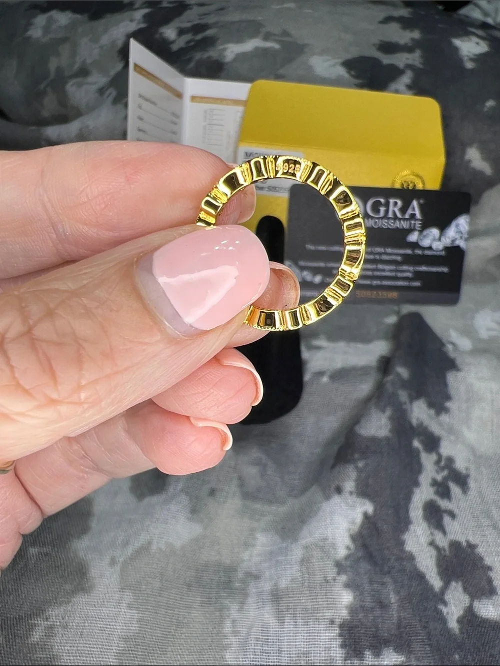 Gold-Tone Round Cut Ring - Yellow Gold
